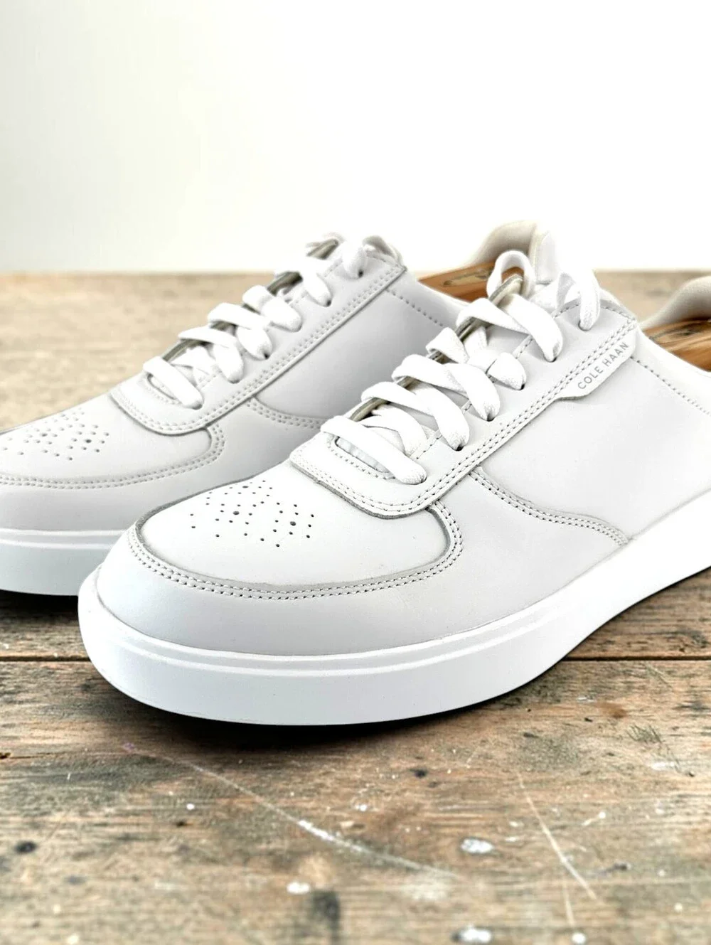Men's Cole Haan Grand 360 Water Resistant White Sneakers C38993 Size 10M